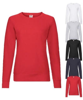 Dámska raglánová mikina LADY-FIT LW RAGLAN SWEAT Fruit of the Loom